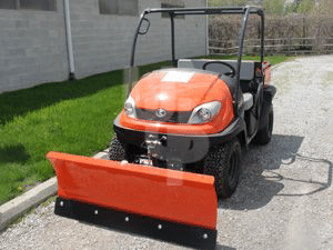 ATV Snow Plow with Urethane Cutting Edge